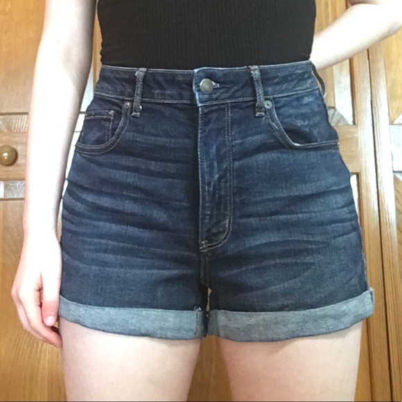 American Eagle Super Hi-Rise Cuffed Shortie - Picture 1 of 5